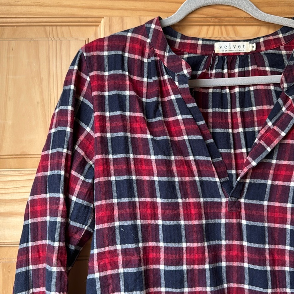 Velvet my Graeme and Spencer light flannel pattern shirt